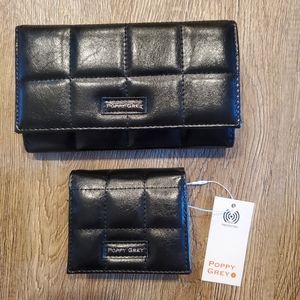 Set of 2 wallet and mini wallet